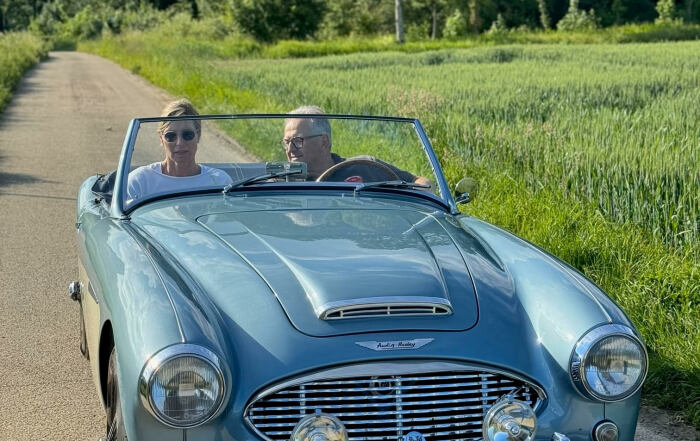 Stefan Krauss im Austin Healey_Johanna Friedel
